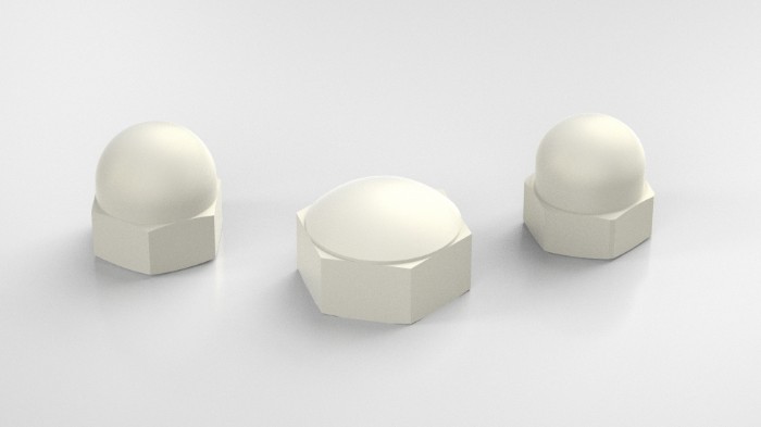 Plastic Dome Nuts - Hex Cap Nuts