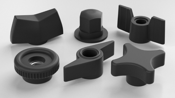 Plastomet Thumb Nuts – Female Thumbscrews