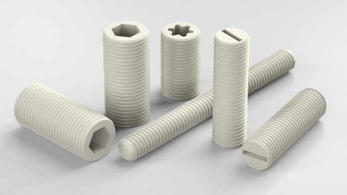 Viti senza testa – Barre filettate in plastica