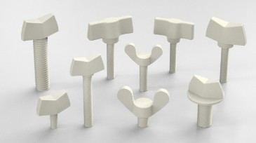 Viti in plastica ad alette