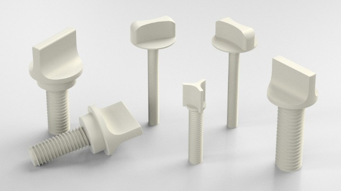 Tornillos plásticos viola