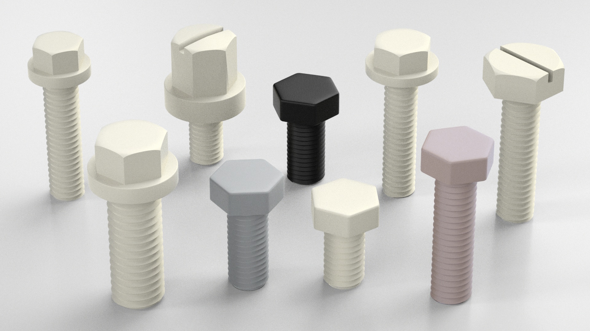 Hex head standard screws