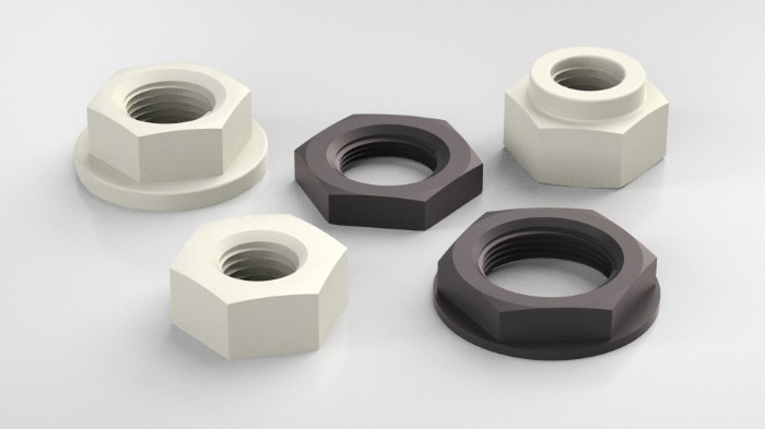 Plastic Hex Nuts