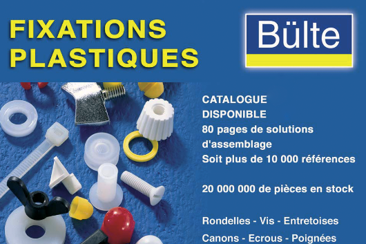 Creazione della seconda società in Francia per affermare la propria presenza sul mercato. Europeo. Edizione/Stampa del primo catalogo di prodotti Bülte.